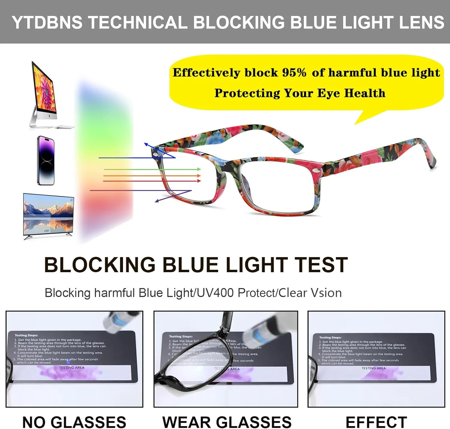 Stylish Reading Glasses for Women, Blue Light Blocking Readers, Ladies Eyeglasses, Fashion Computer Eye Glasses, Cheaters
