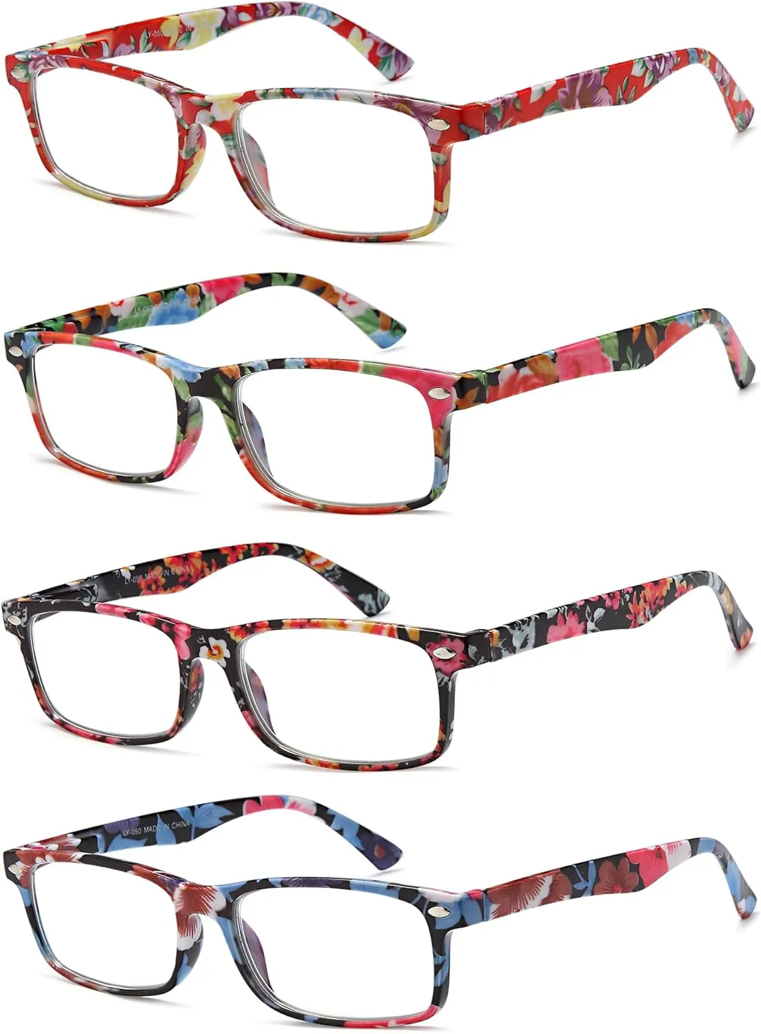 Stylish Reading Glasses for Women, Blue Light Blocking Readers, Ladies Eyeglasses, Fashion Computer Eye Glasses, Cheaters