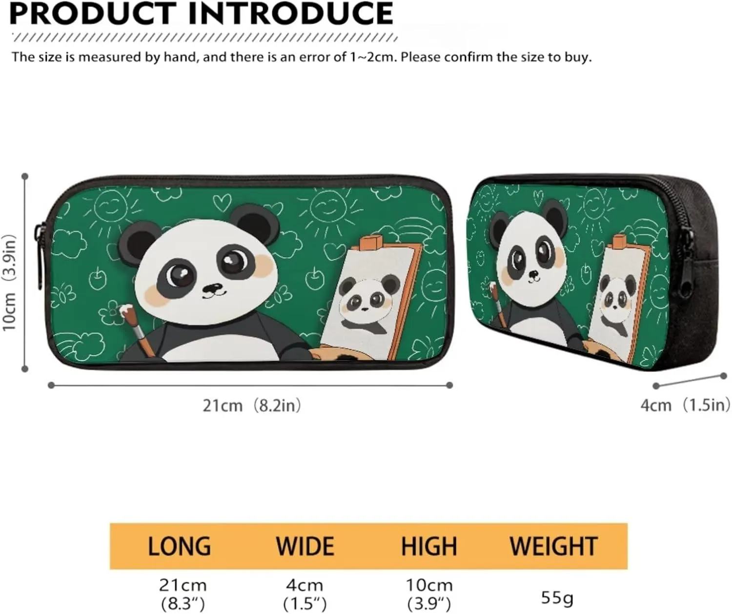 Suobstales Panda Floral Pattern 3Pcs School Backpack Set for Boys Girls Teen Shoulder Bag   Lunch Box   Pencil Case Schoolbags Book Bag Travel Casual Daypack