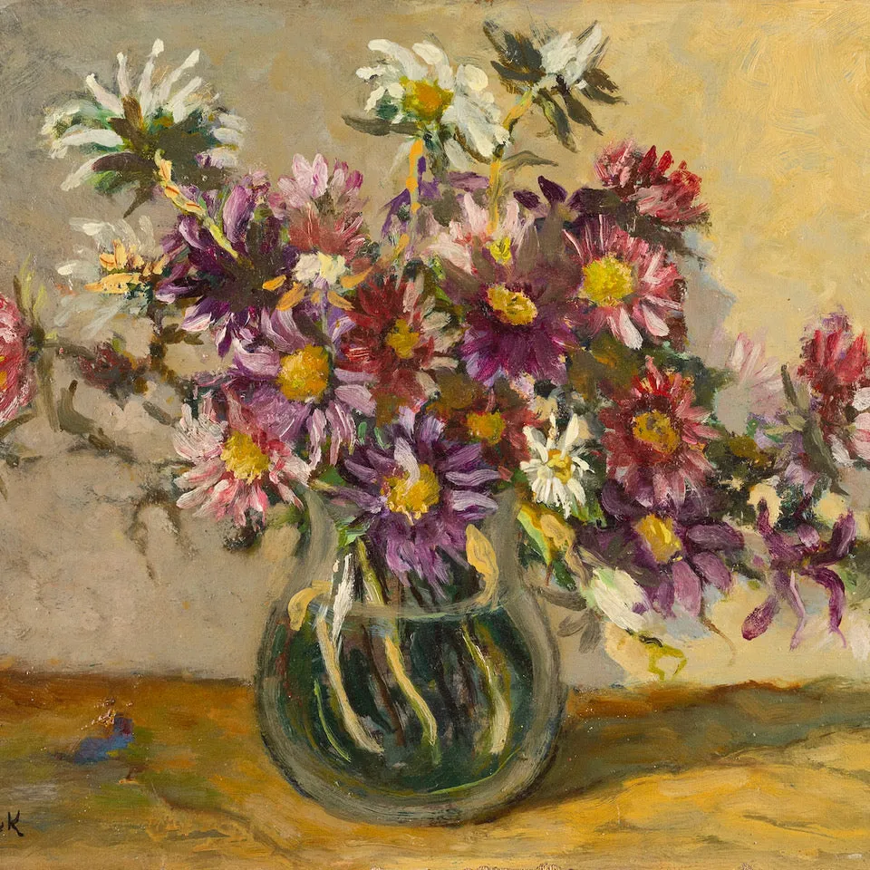 SWARM: CANVAS PAINTING CLUTCH - BOUQUET