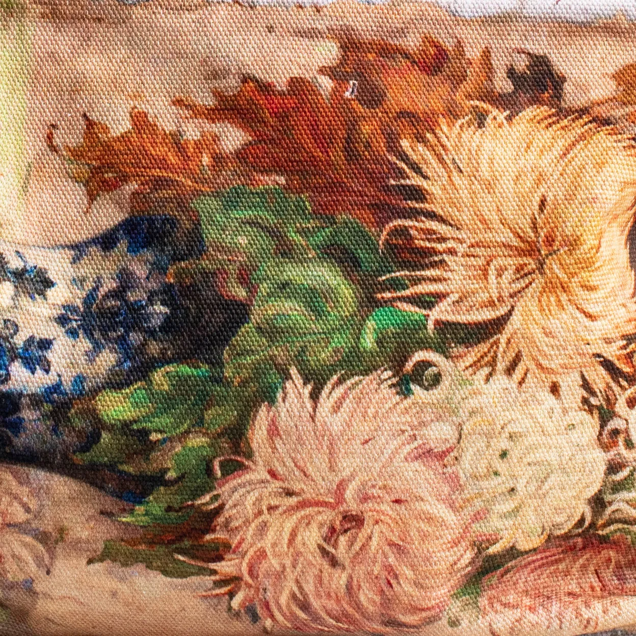 SWARM CANVAS PAINTING CLUTCH - CHRYSANTHEMUM