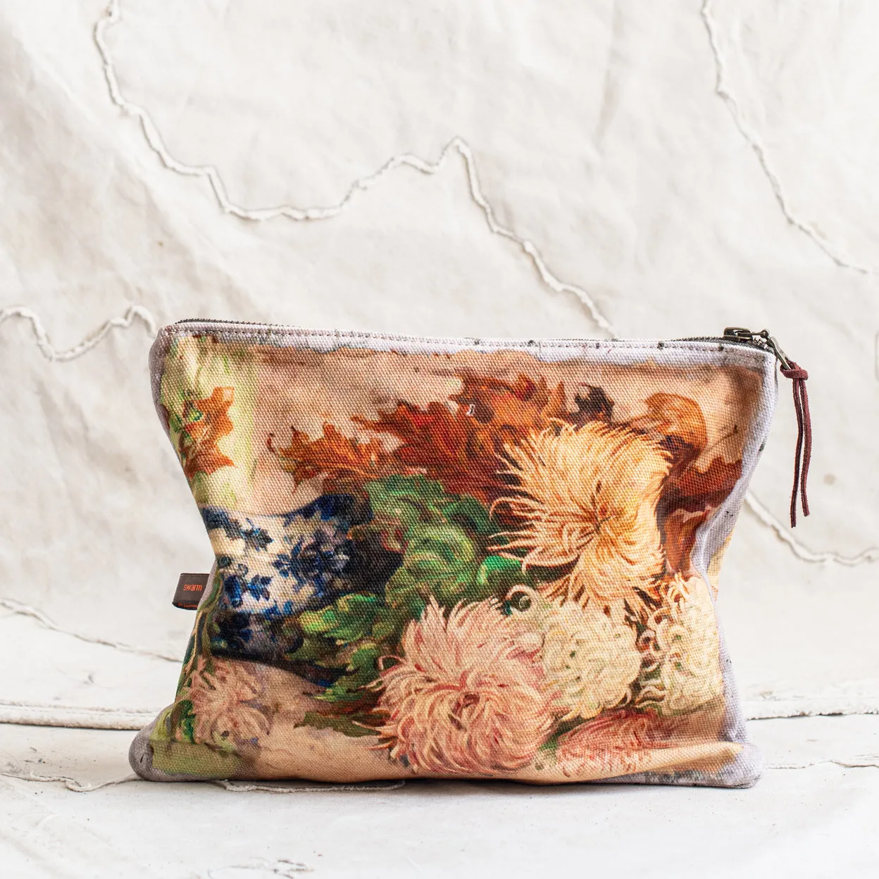 SWARM CANVAS PAINTING CLUTCH - CHRYSANTHEMUM