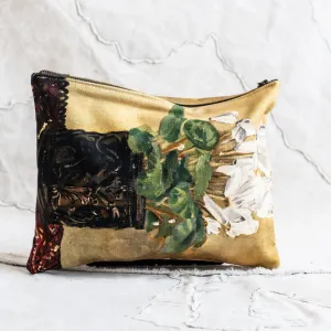 SWARM CANVAS PAINTING CLUTCH - CYCLAMEN