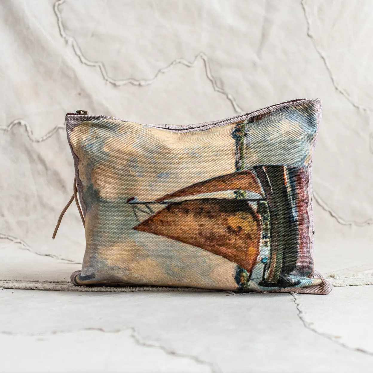 SWARM: CANVAS PAINTING CLUTCH - TWO SAILS