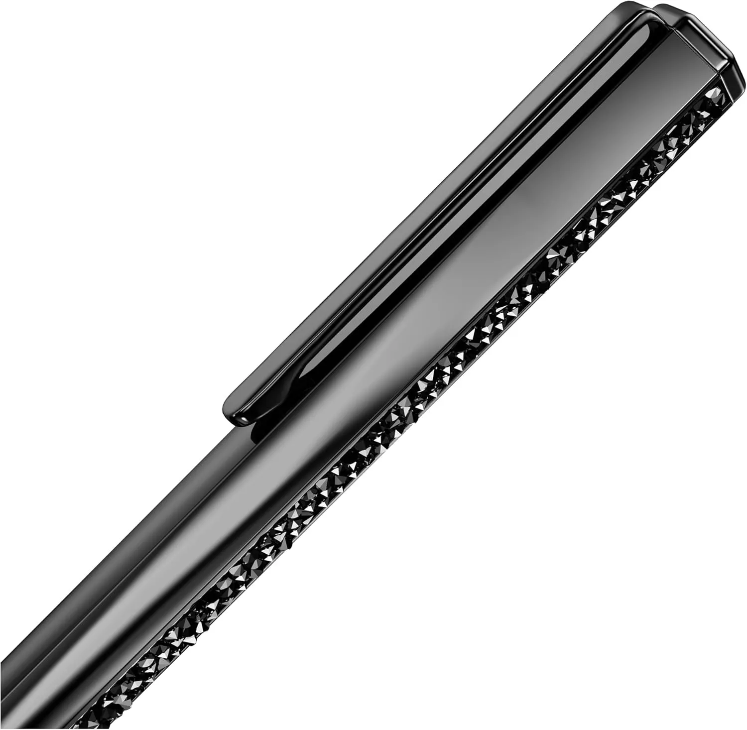 Swarovski Crystal Shimmer ballpoint pen, Black, Black lacquered