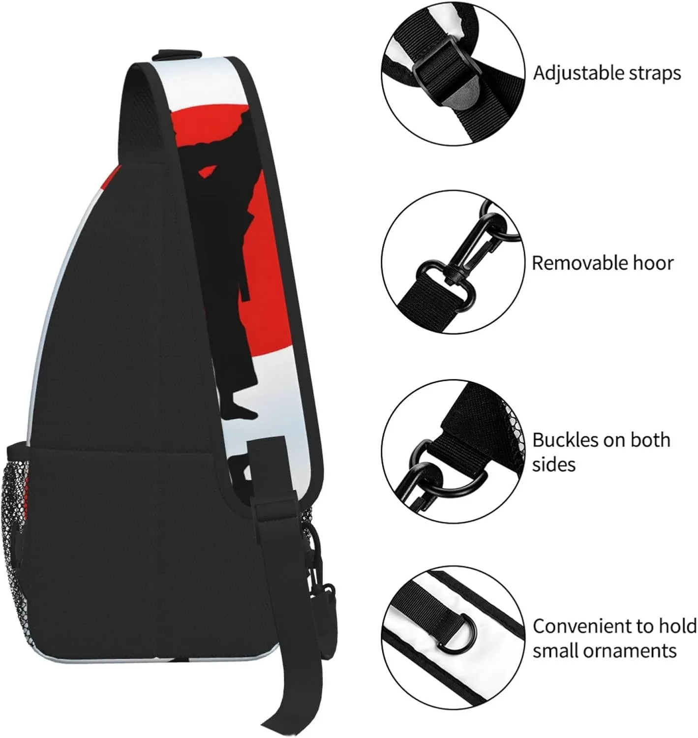 Taekwondo Design Print Cross Chest Bag Diagonally For Short-Distance Travel And Daily Use