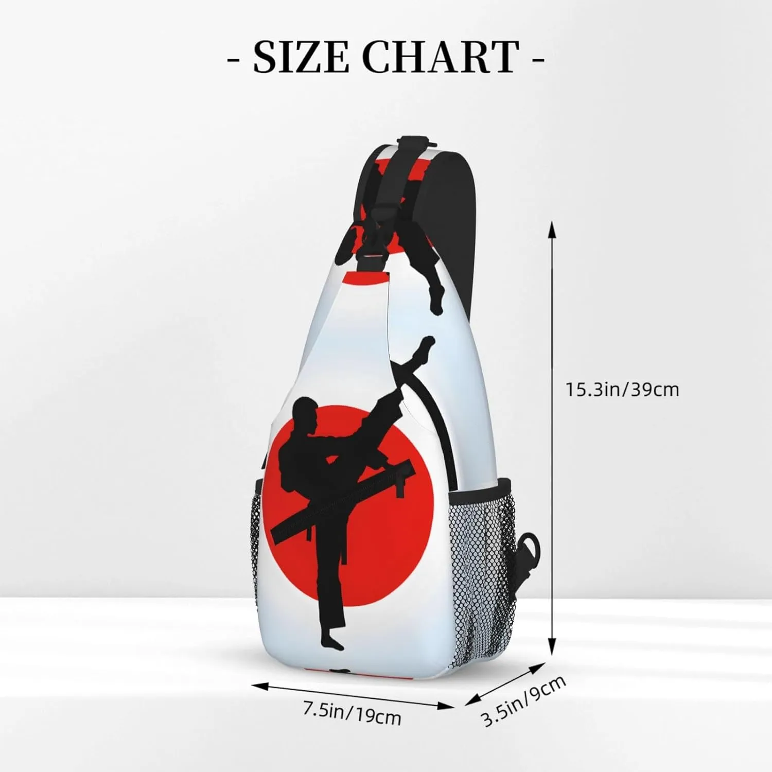 Taekwondo Design Print Cross Chest Bag Diagonally For Short-Distance Travel And Daily Use