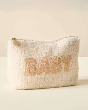 Teddy Pouch "BABY" - Cream