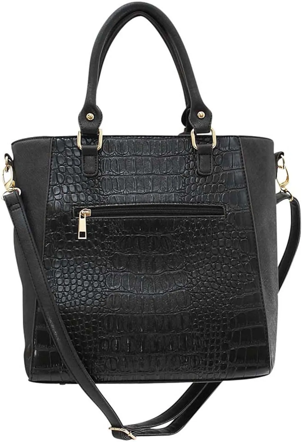 Textured Handbag Tote With Tassel Trim