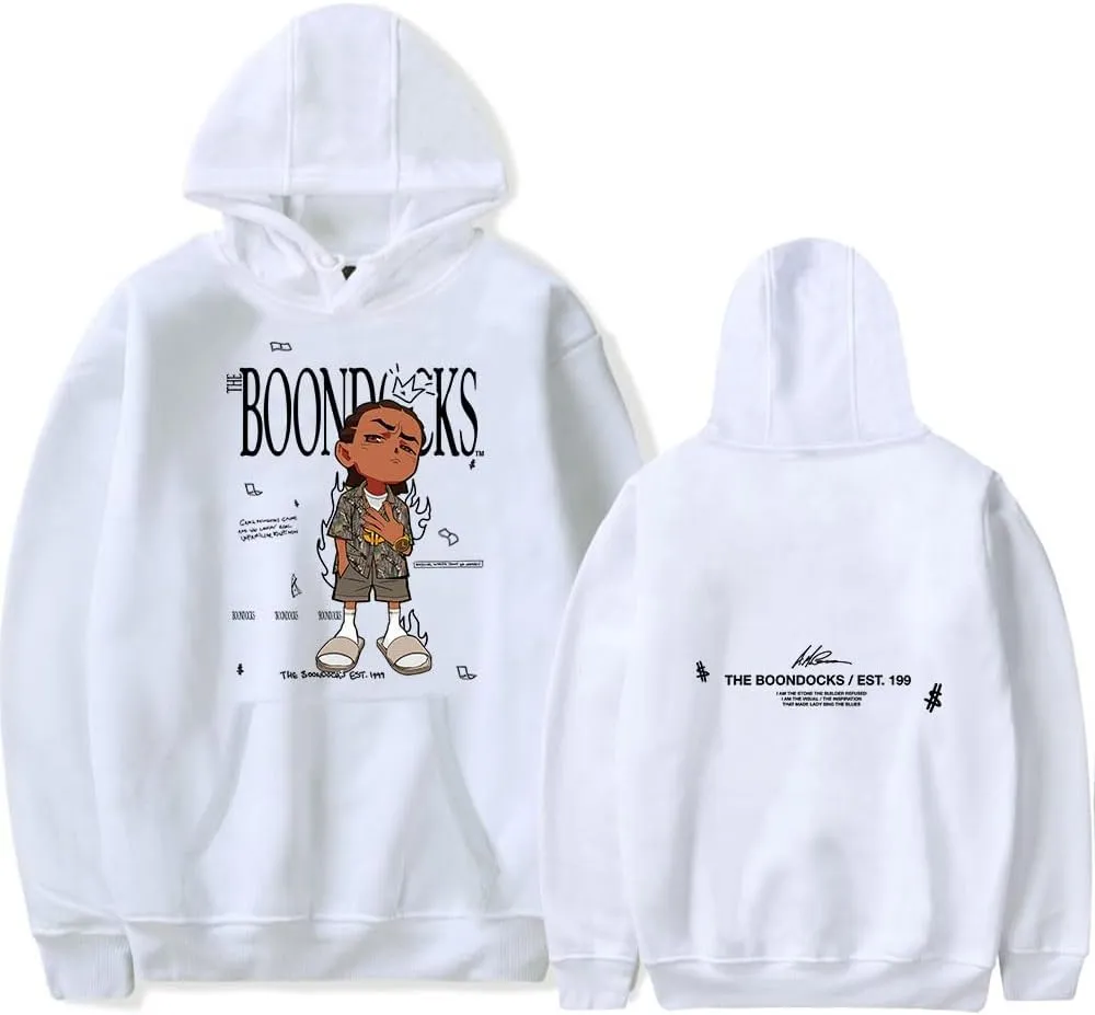 The Boondocks Hoodie Merch Women/Men Unisex Long Sleeve Hooded Sweatshirts Fashion Pullover Streetwear