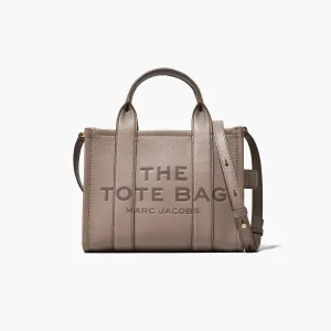 The Leather Medium Tote Bag in Cement