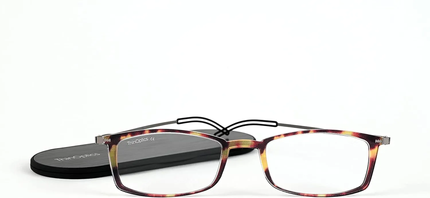 ThinOptics Frontpage Blue-Light Blocking Computer Reading Glasses and Milano Aluminum Case
