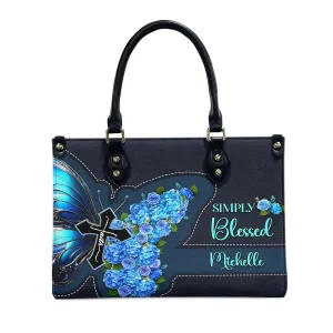 THUYPT Personalized Christian Leather Handbags, Handbag & Purse With Bible Verse Religious Tote Bag, Gift for Her, Religious Leather Handbag Gift for Women (06)