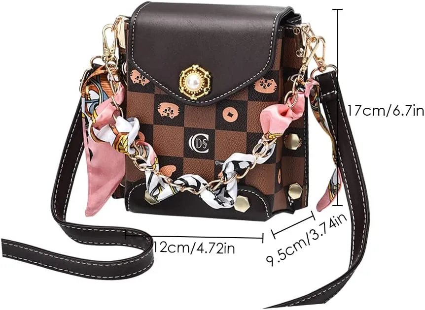 TINMIX Girls Small Crossbody Shoulder Bags Roomy Pockets Mini Cellphone Bag Cell Phone Wallet Purses for Women Teen Girls