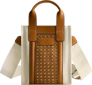Tommy Bahama Tote, Women's North/South Bag with Woven Design and Adjustable Shoulder Strap