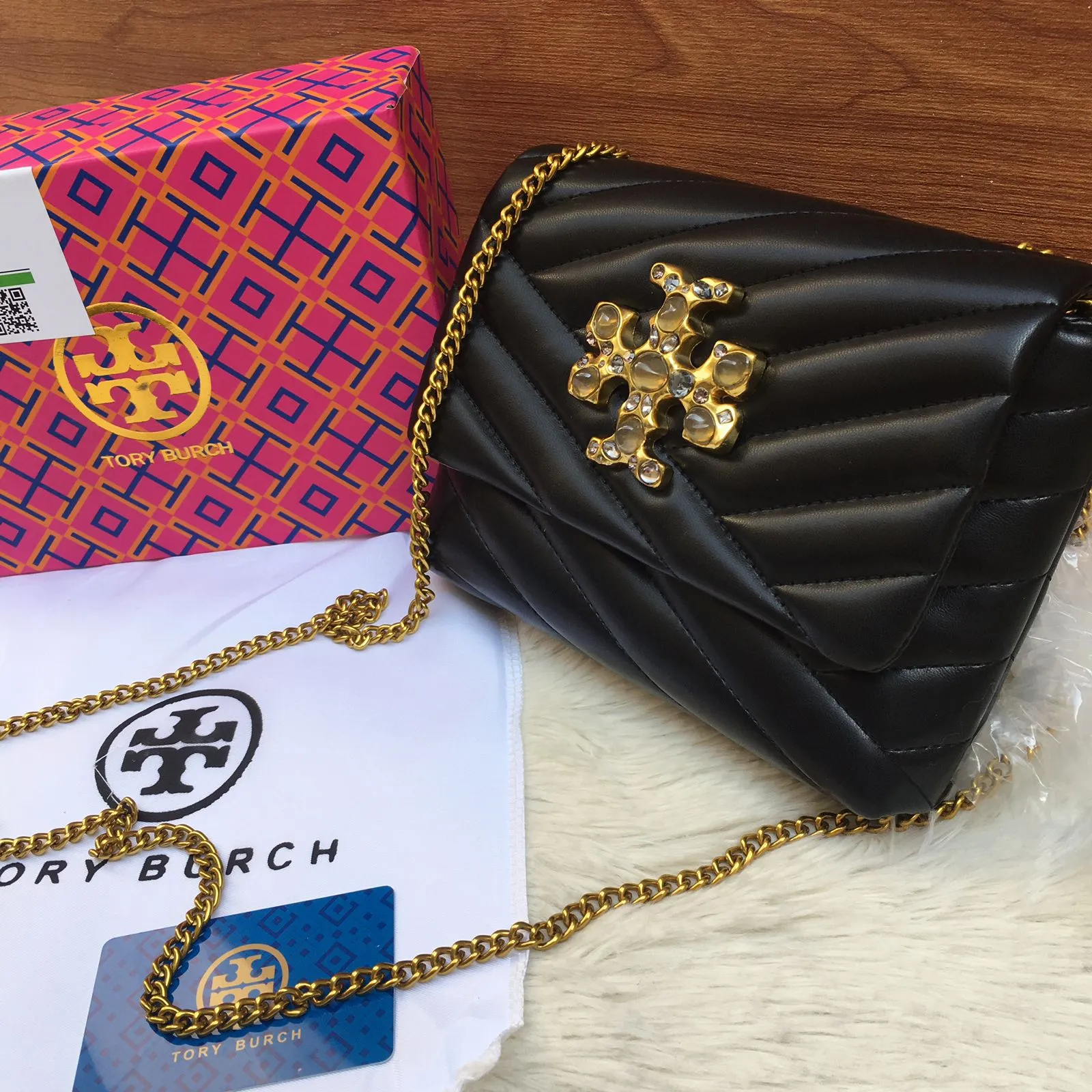 TORY BURCH Kira Embellished Shoulder Bag