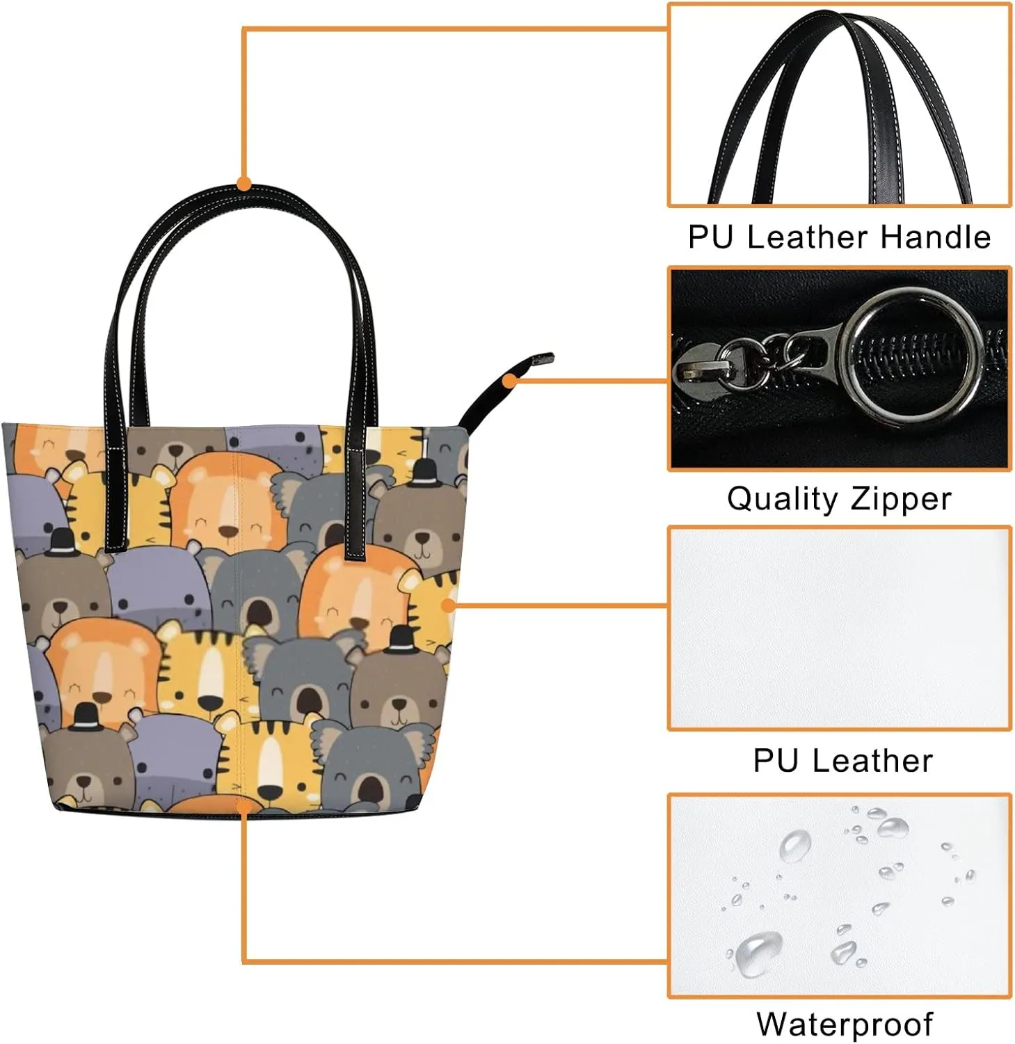 Tote Bag for Women Leather Handbags Women's Crossbody Handbags Work Tote Bags
