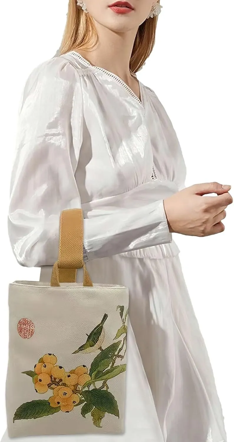Tote Bag for Women Oxford Cloth Handbag Bucket Bag with Magnetic Snap Closure