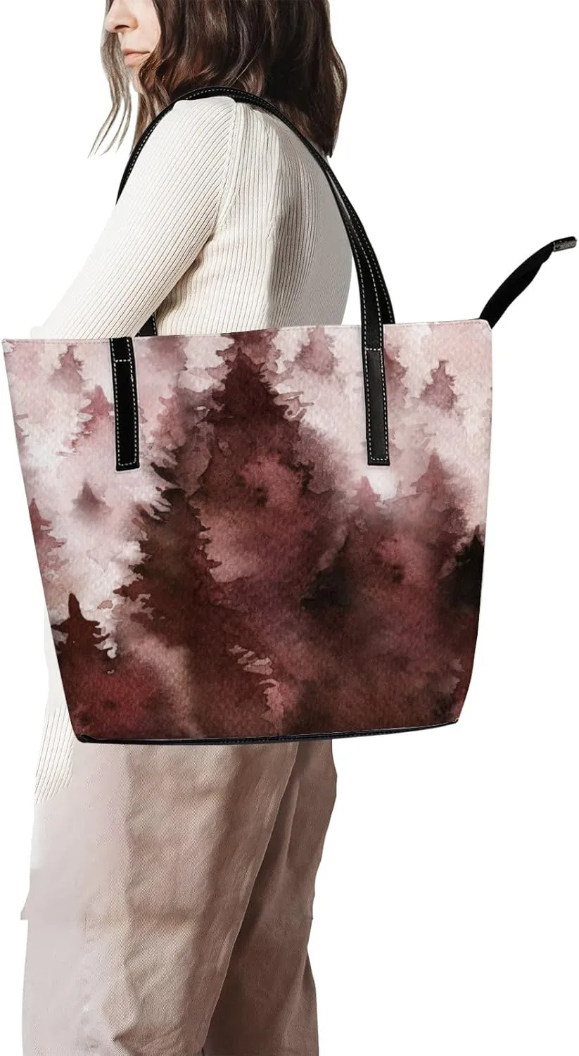 Tote Bag for Women PU Leather Handbags Women's Crossbody Handbags Work Tote Bags for Women Coachbags Tote Bag with Zipper