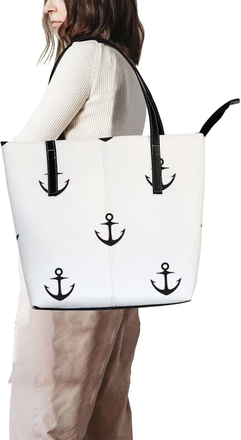 Tote Bag for Women PU Leather Handbags Women's Crossbody Handbags Work Tote Bags for Women Coachbags Tote Bag with Zipper