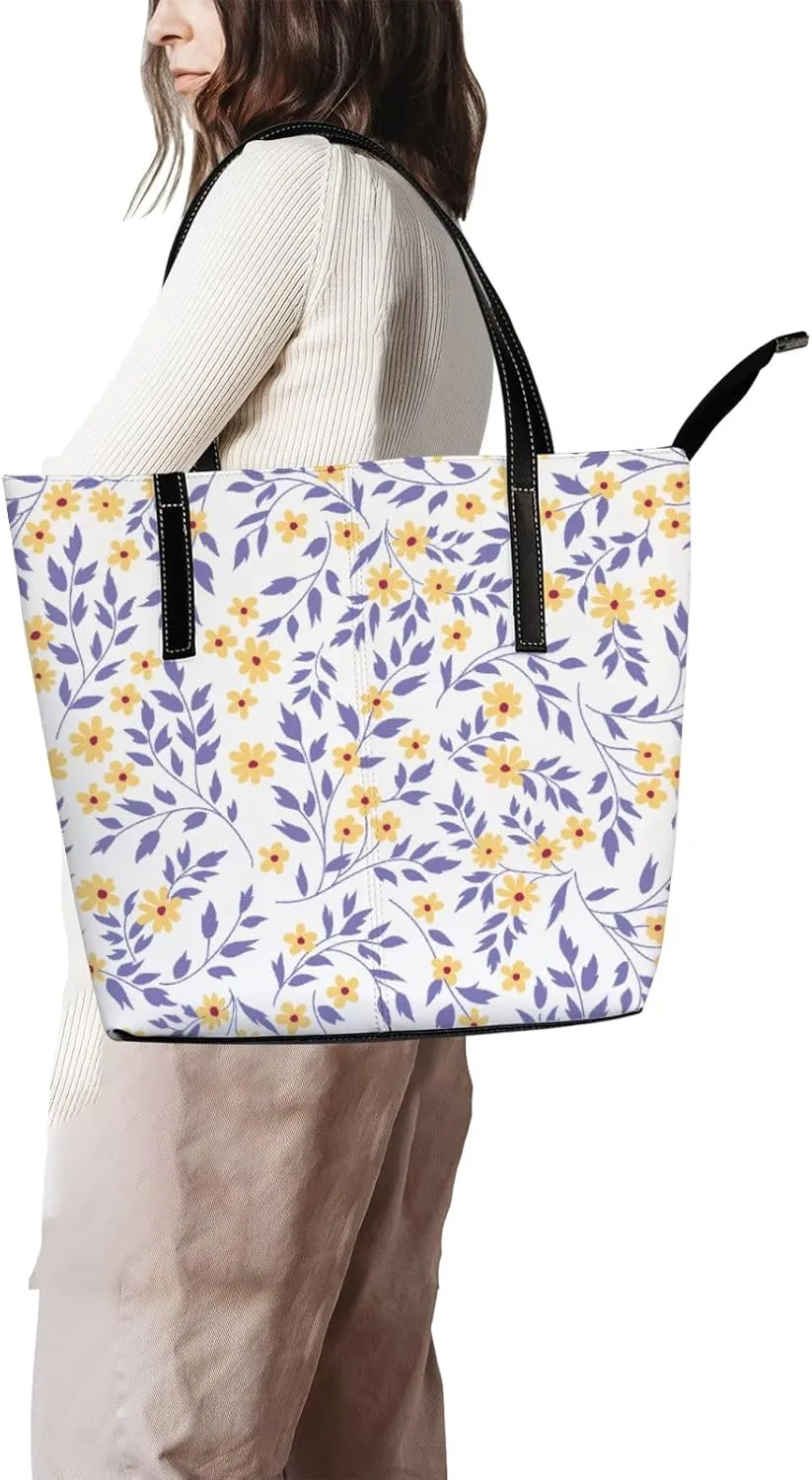 Tote Bag for Women PU Leather Handbags Women's Crossbody Handbags Work Tote Bags for Women Coachbags Tote Bag with Zipper