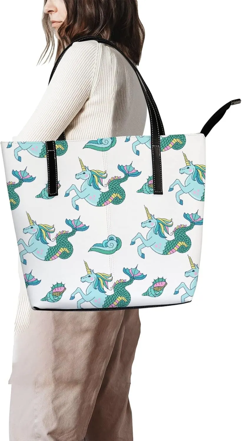 Tote Bag for Women PU Leather Handbags Women's Crossbody Handbags Work Tote Bags for Women Coachbags Tote Bag with Zipper