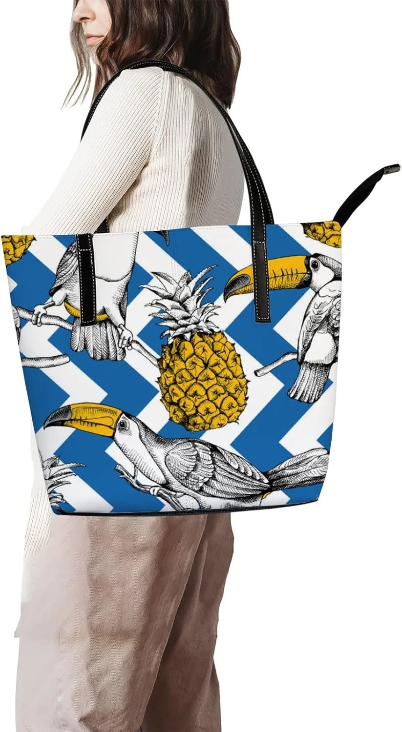 Tote Bag for Women PU Leather Handbags Women's Crossbody Handbags Work Tote Bags for Women Coachbags Tote Bag with Zipper