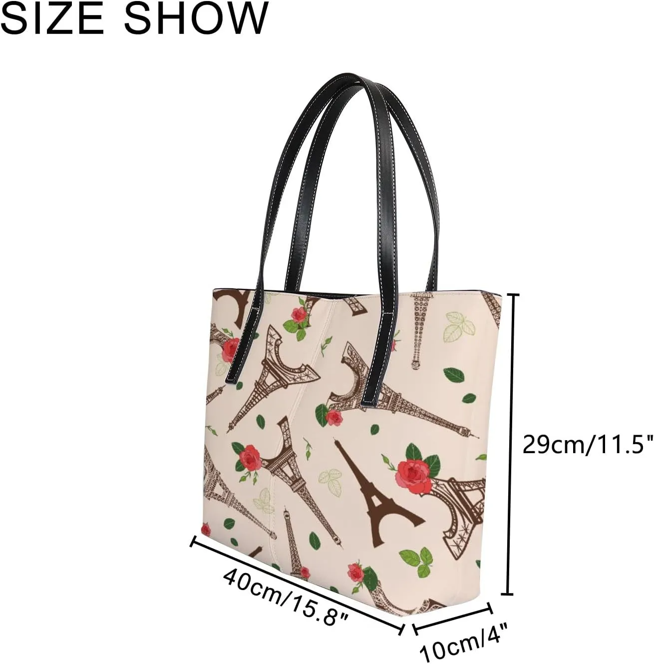 Tote Bag for Women PU Leather Handbags Women's Crossbody Handbags Work Tote Bags for Women Coachbags Tote Bag with Zipper