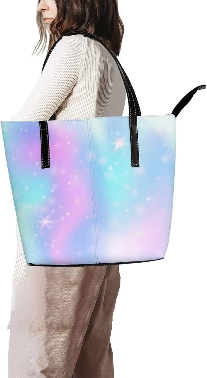 Tote Bag for Women PU Leather Handbags Women's Crossbody Handbags Work Tote Bags for Women Coachbags Tote Bag with Zipper
