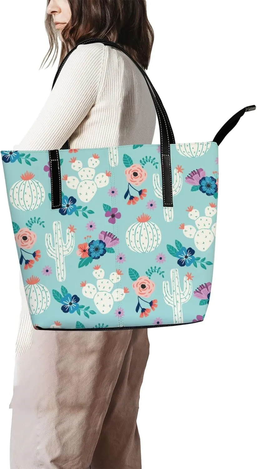 Tote Bag for Women PU Leather Handbags Women's Crossbody Handbags Work Tote Bags for Women Coachbags Tote Bag with Zipper