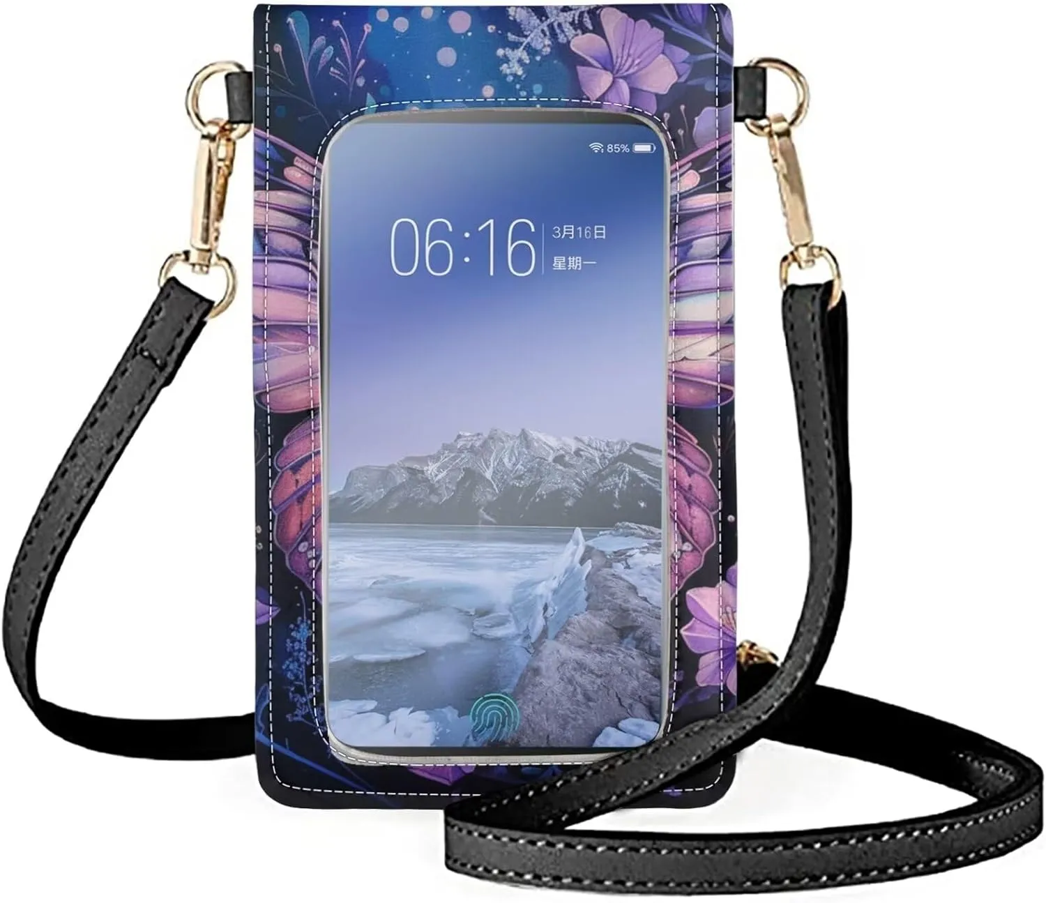 Touch Screen Phone Bag for Women Travel Small Crossbody Bag Shoulder Handbag