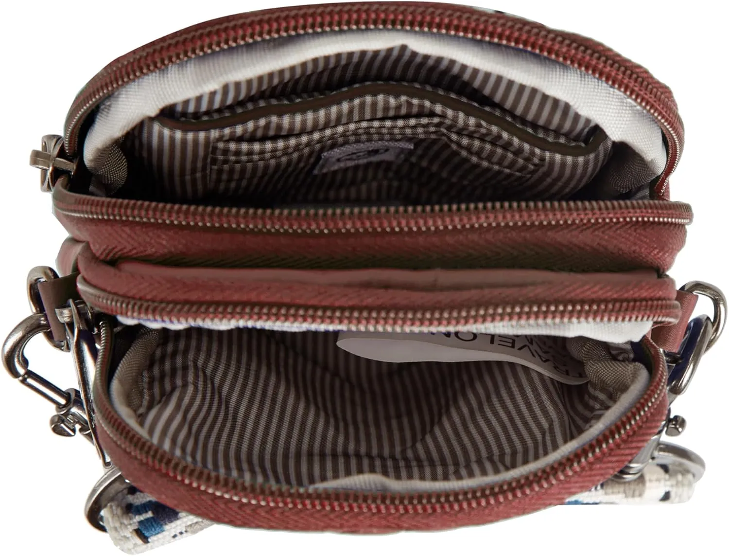Travelon Anti-Theft Boho 2 Compartment Phone Crossbody