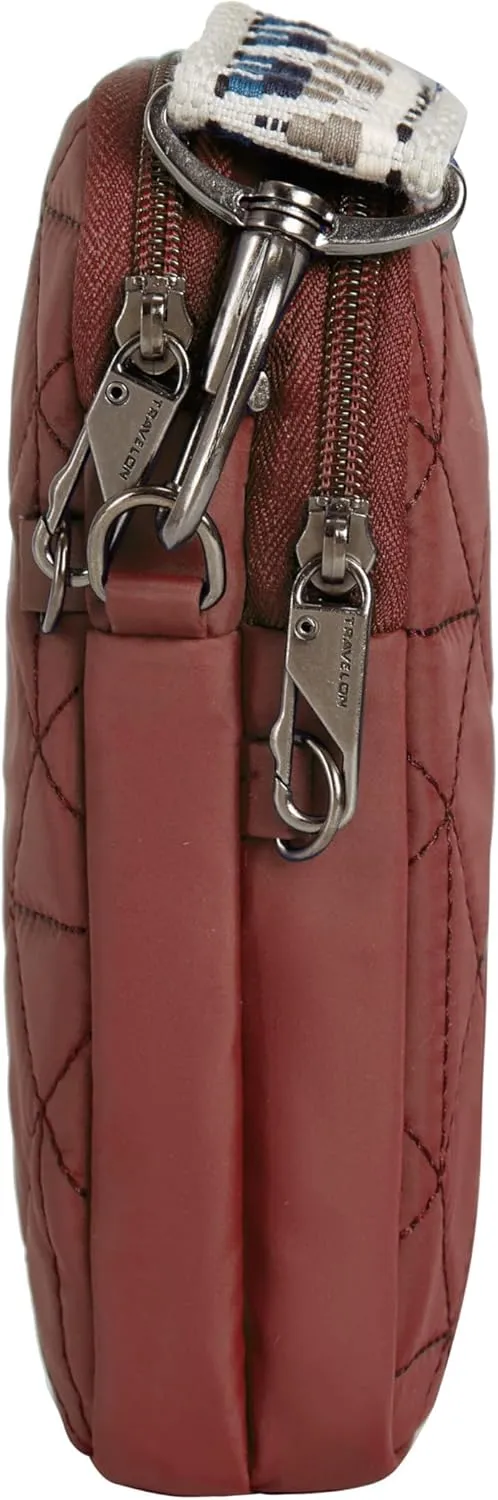 Travelon Anti-Theft Boho 2 Compartment Phone Crossbody