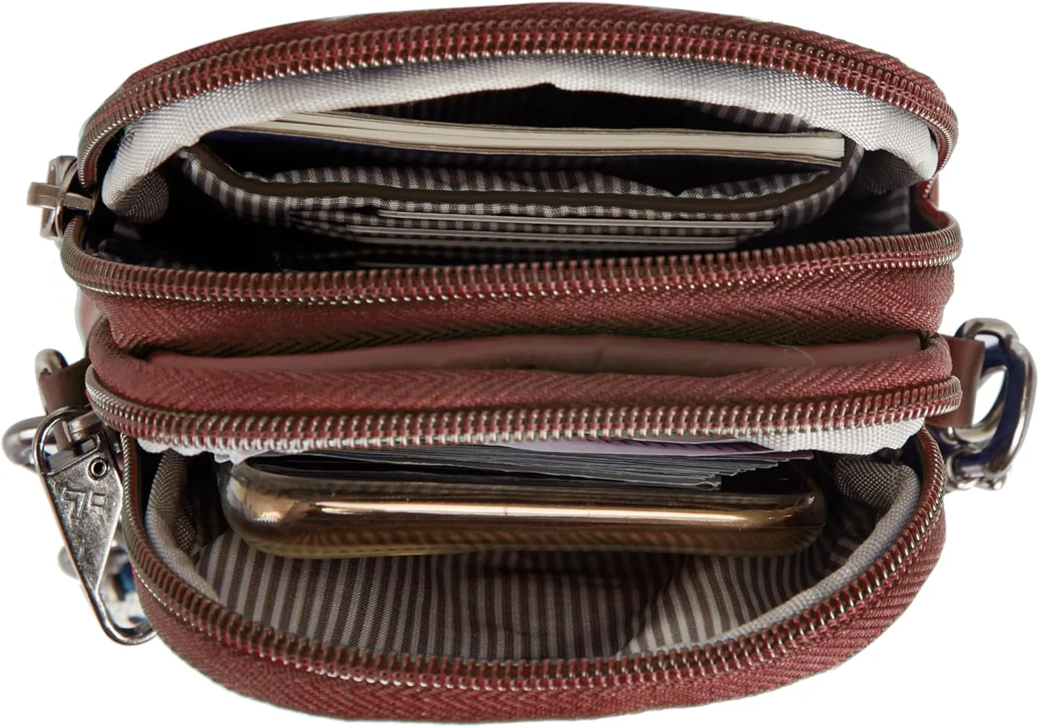 Travelon Anti-Theft Boho 2 Compartment Phone Crossbody