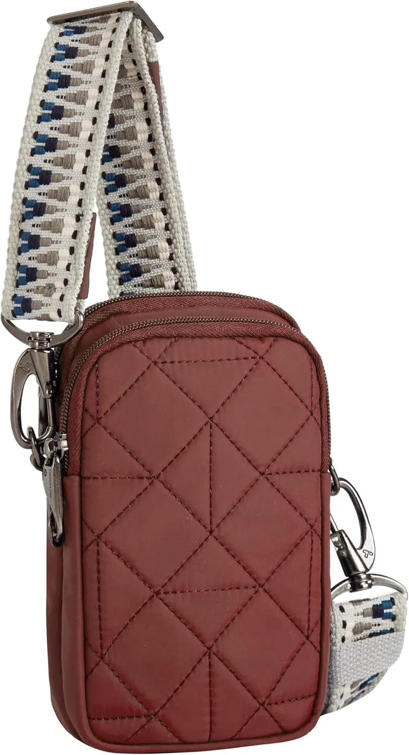 Travelon Anti-Theft Boho 2 Compartment Phone Crossbody