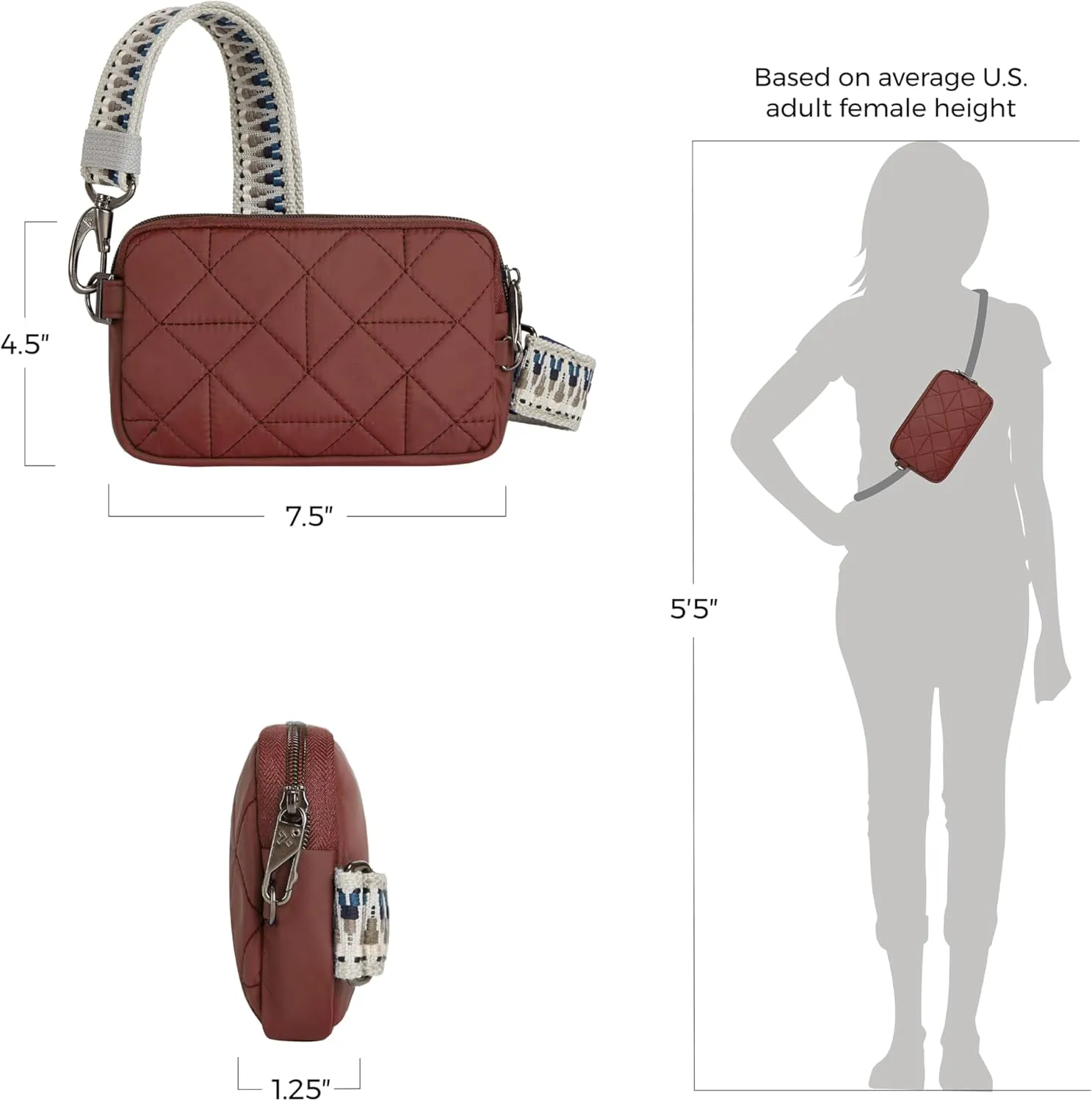 Travelon Anti-Theft Boho Phone Sling