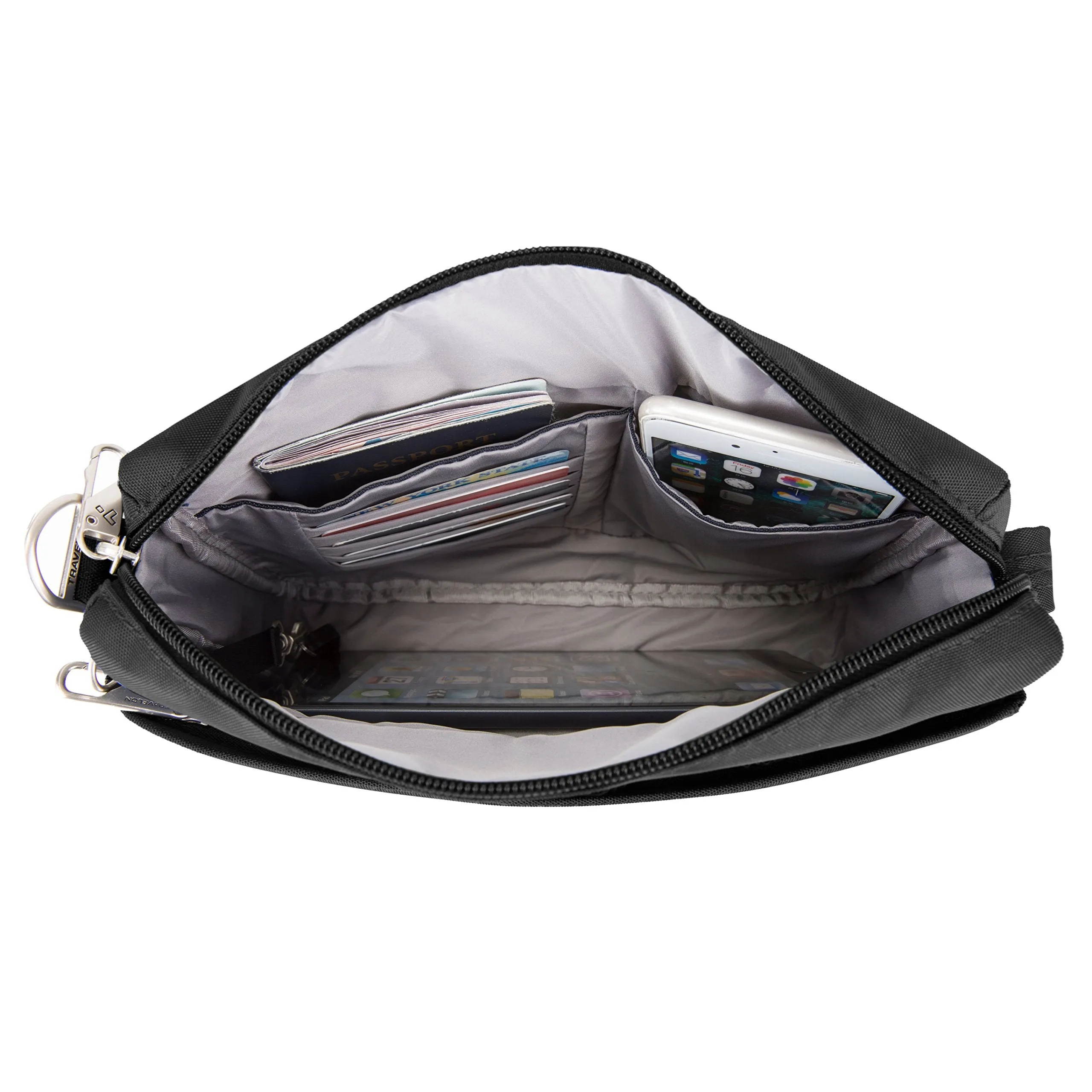 Travelon Anti-Theft Classic Small E/w Crossbody Bag, Black (Black) - 43115 500