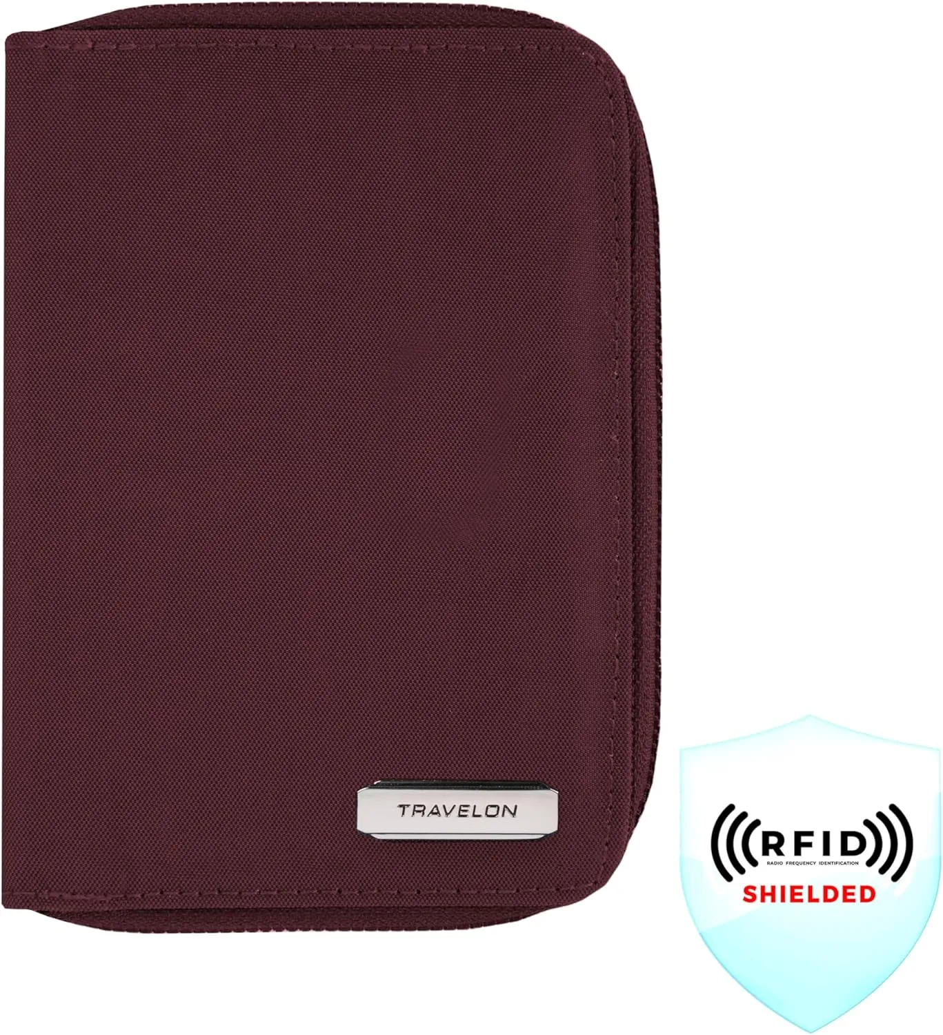 Travelon RFID Blocking Passport Zip Wallet