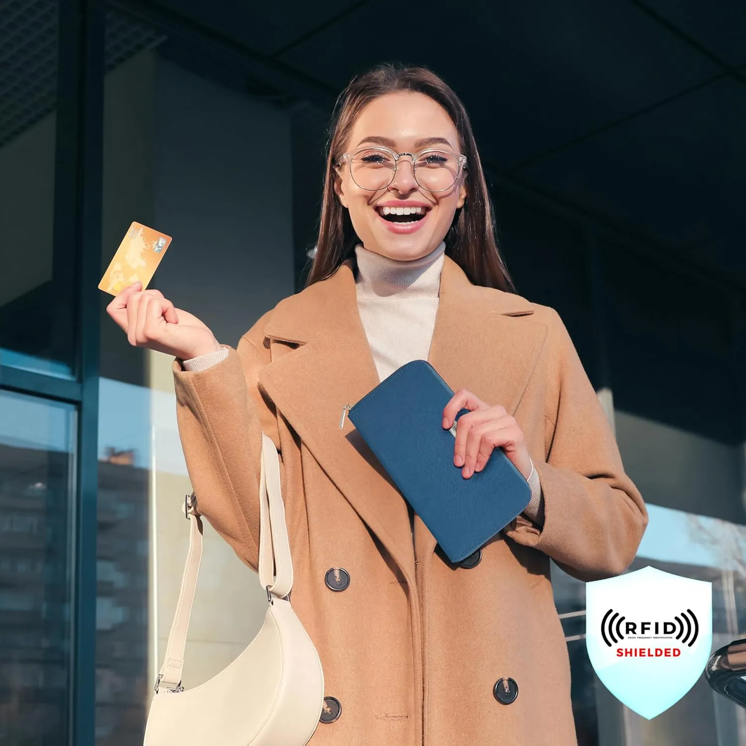 Travelon RFID Blocking Single Zip Wallet