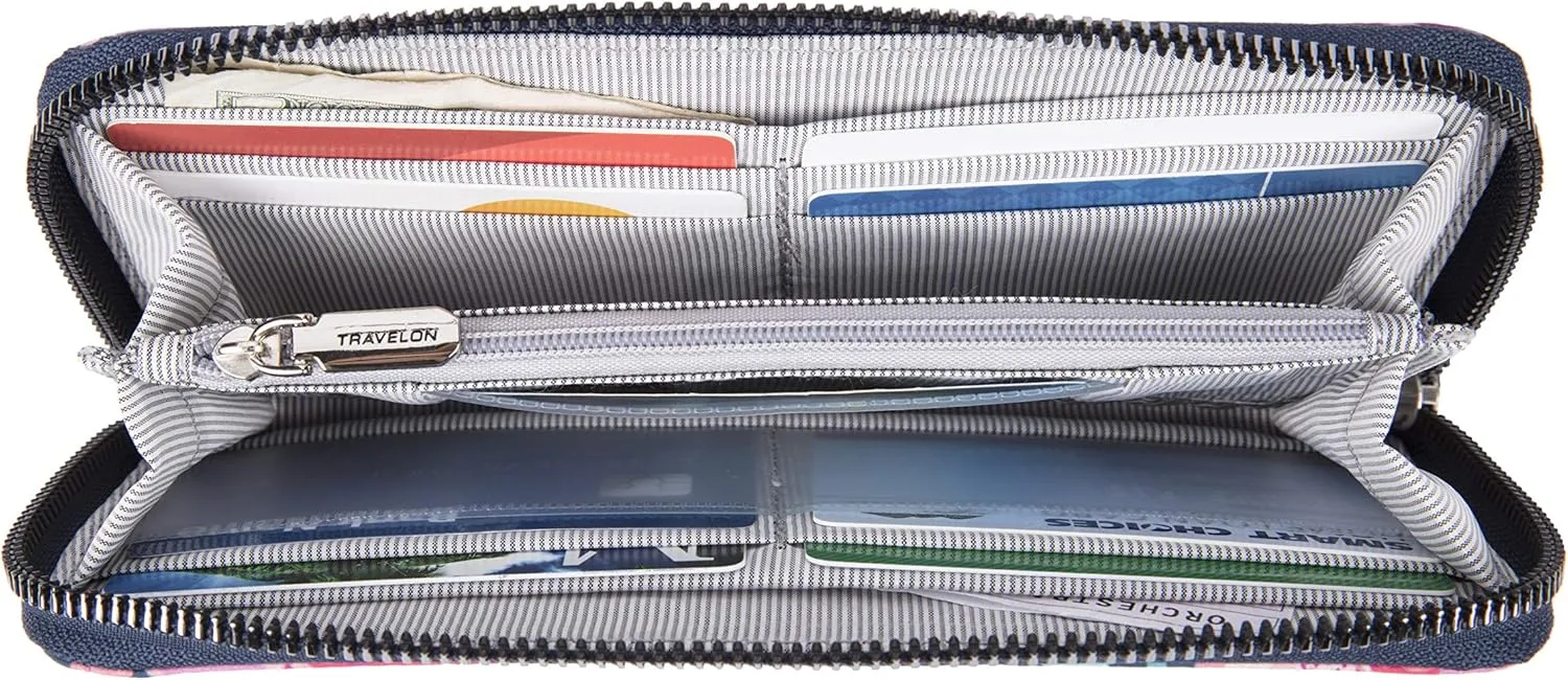 Travelon RFID Blocking Single Zip Wallet