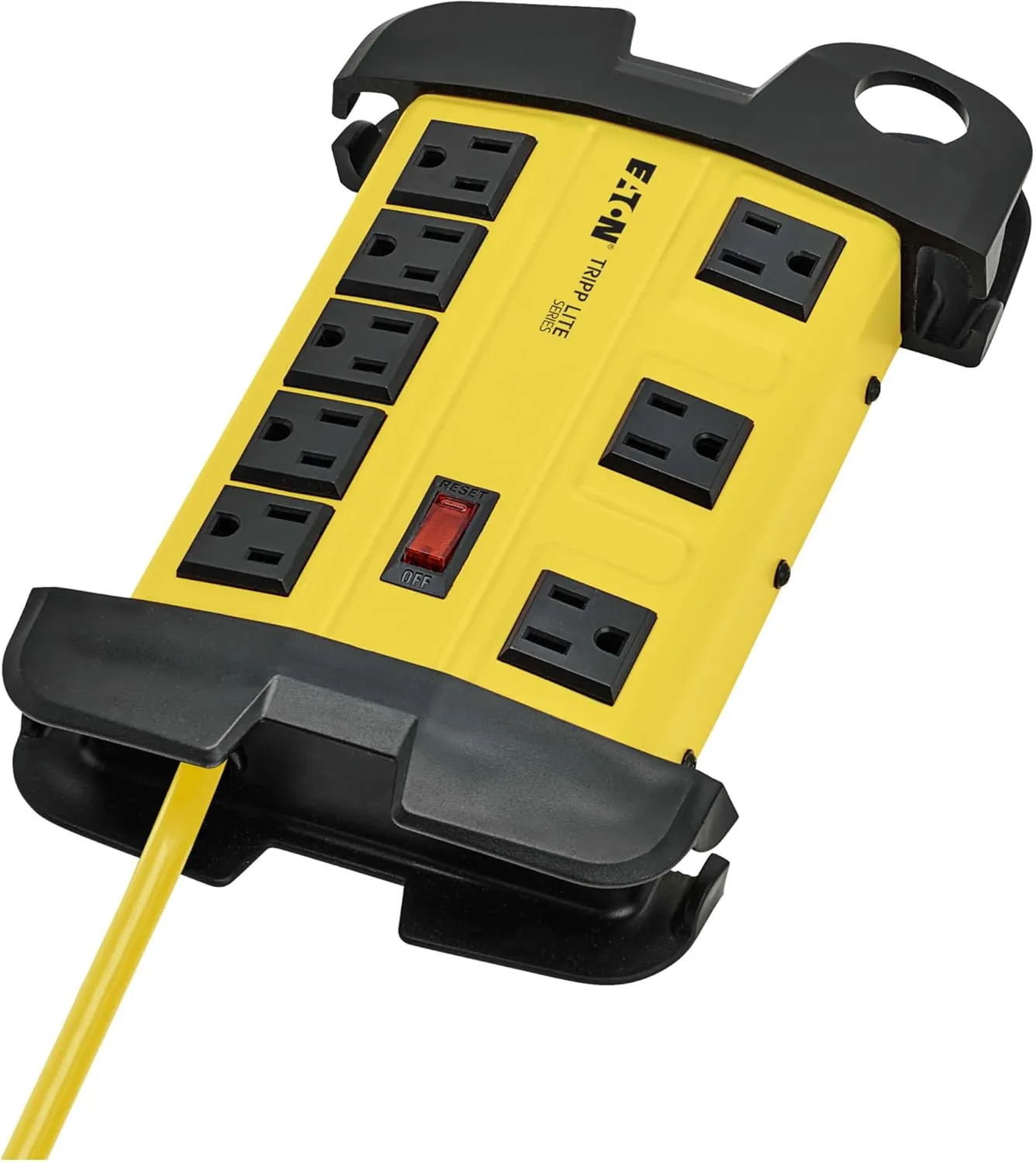 Tripp Lite 8 Outlet Safety Power Strip, 25ft Cord with GFCI 5-15P Plug, Hang Holes (TLM825GF)