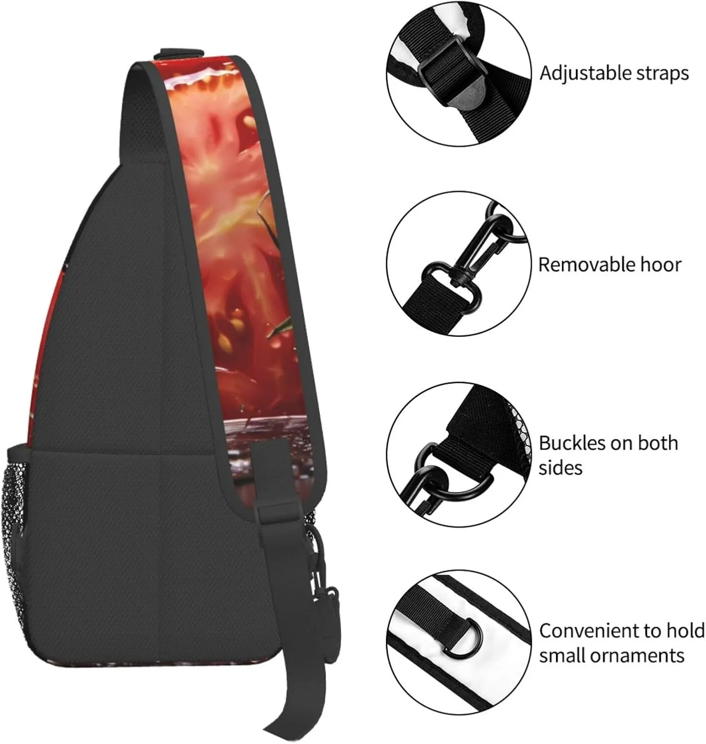Tropical Rainforest Jungle Scene Print Cross Chest Bag Diagonally Men Cross Chest Bag Diagonally
