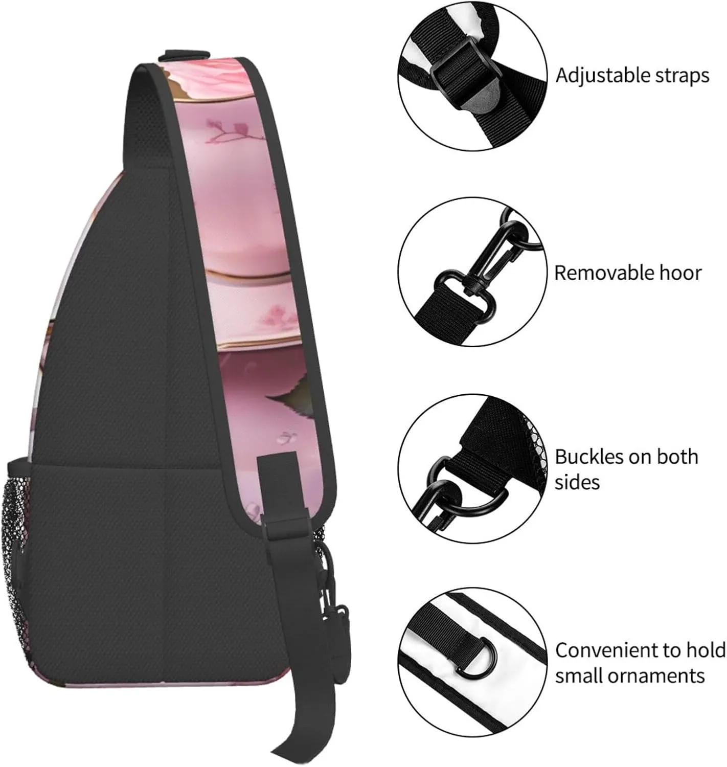 Tropical Rainforest Jungle Scene Print Cross Chest Bag Diagonally Men Cross Chest Bag Diagonally