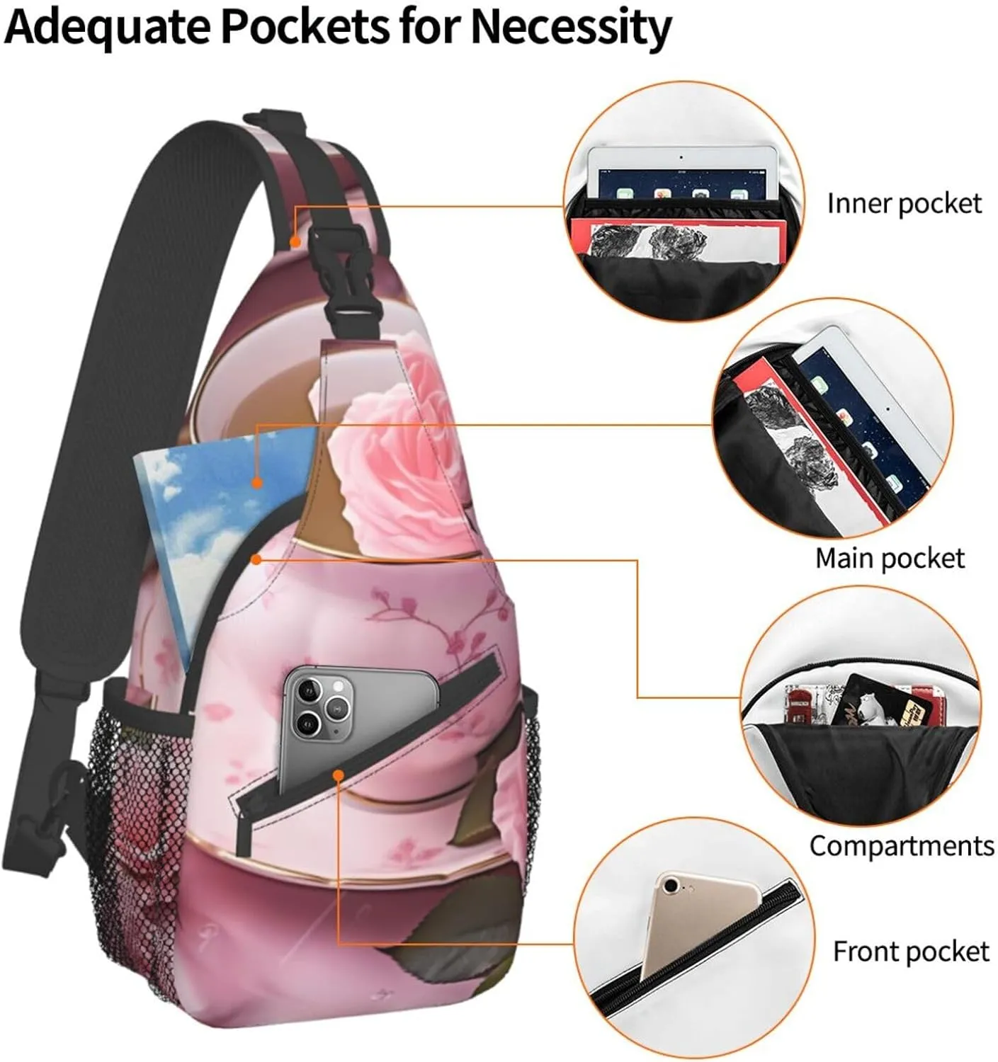 Tropical Rainforest Jungle Scene Print Cross Chest Bag Diagonally Men Cross Chest Bag Diagonally