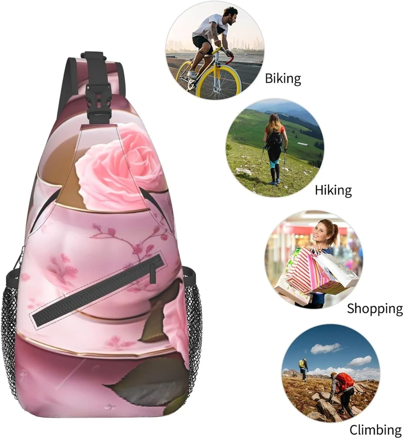 Tropical Rainforest Jungle Scene Print Cross Chest Bag Diagonally Men Cross Chest Bag Diagonally