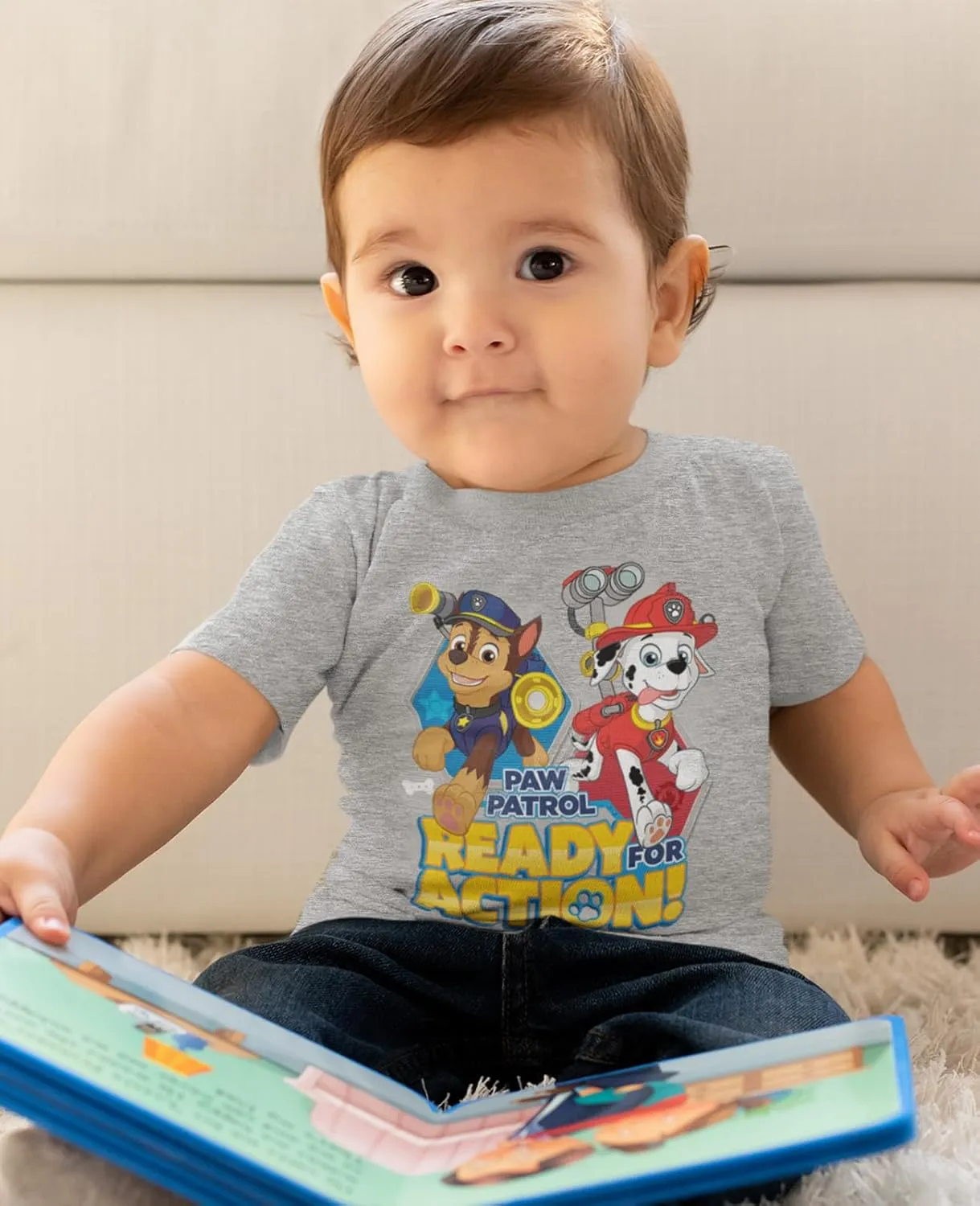 Tstars Paw Patrol Birthday Boy Shirt Gifts for Boys Badge Shield 2nd 3rd 4th 5th Toddler Kids T-Shirt