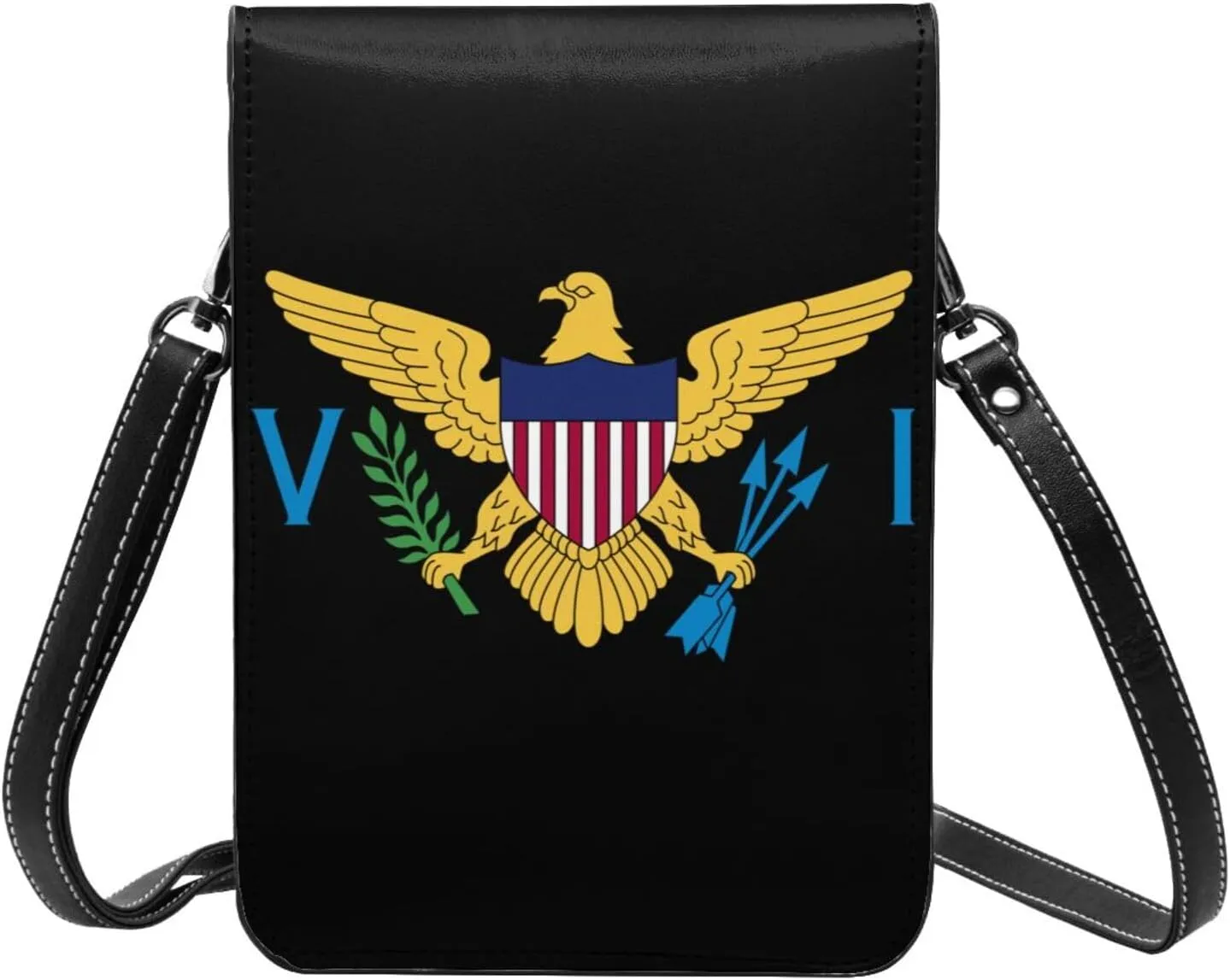Ukraine Flag Sunflower Leather Crossbody Cell Phone Purse Small Wallet Bags Adjustable Phone Bag for Women