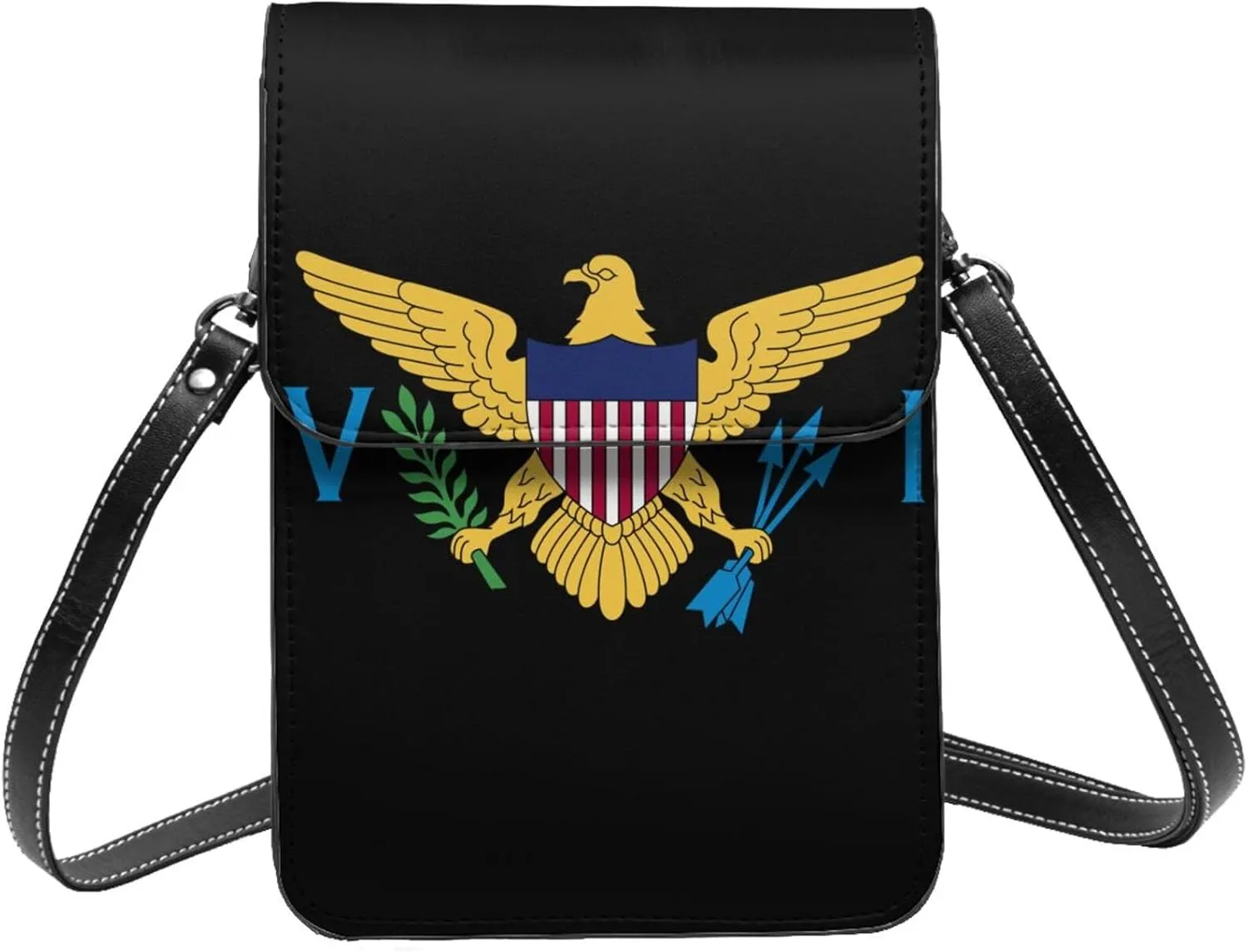 Ukraine Flag Sunflower Leather Crossbody Cell Phone Purse Small Wallet Bags Adjustable Phone Bag for Women