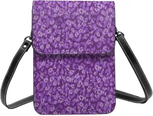 Ukraine Flag Sunflower Leather Crossbody Cell Phone Purse Small Wallet Bags Adjustable Phone Bag for Women