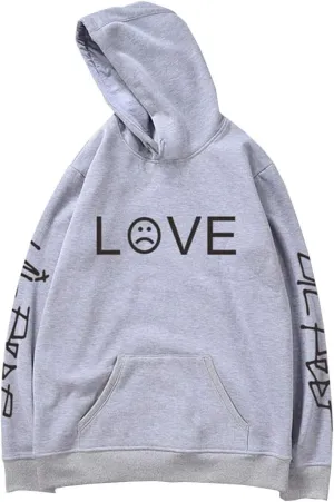 Unisex Hoodie Love Printed Fashion Sport Hip Hop Hoodie Sweatshirt Pocket Jacket Pullover Tops